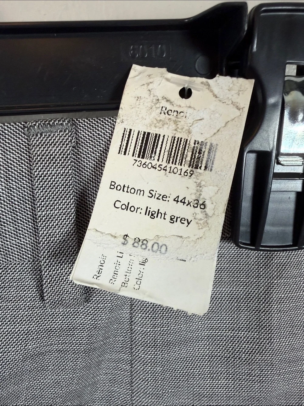 Renoir Light Gray Slim Fit Dress Pants